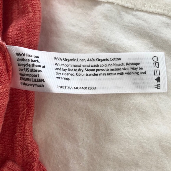 Eileen fisher cotton linen sweater long sleeve - Picture 7 of 9